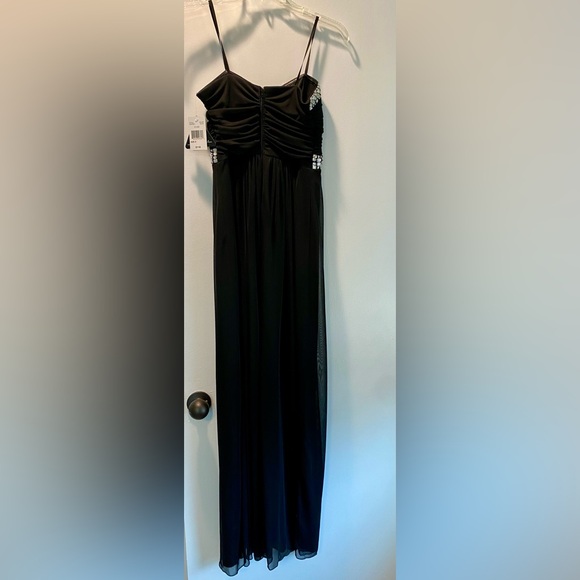 NWT City Triangles Black Strapless Long Formal Prom Dress Size 5 - Picture 7 of 7